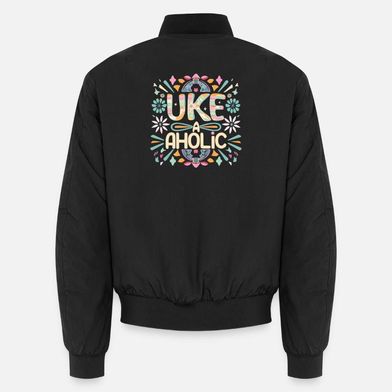 Uke-aholic - Unisex Bomberjacke - Schwarz