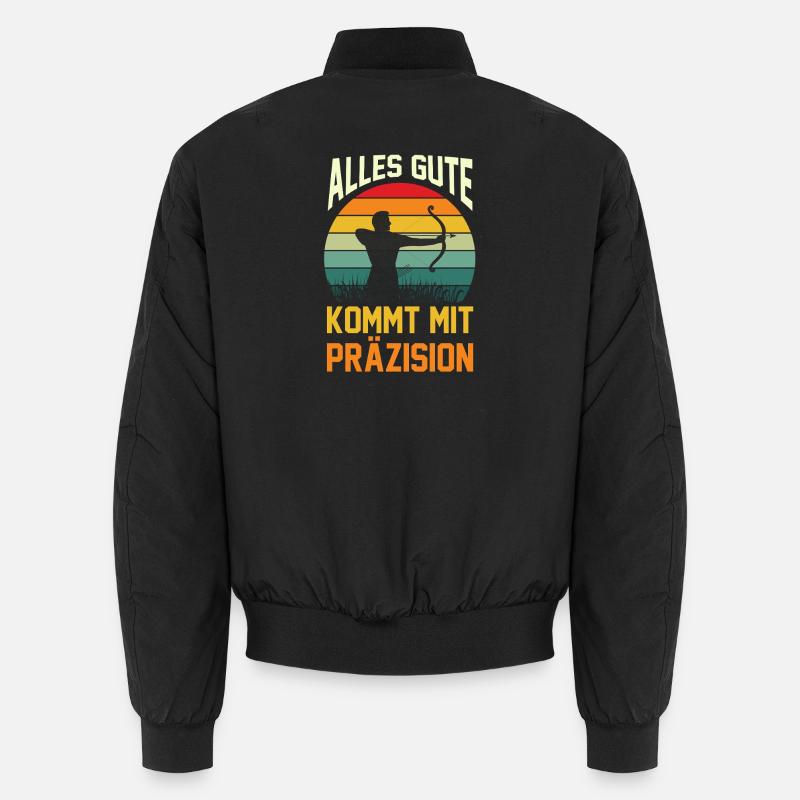 Bogenschütze Bogensport Bogenschießen - Unisex Bomberjacke - Schwarz