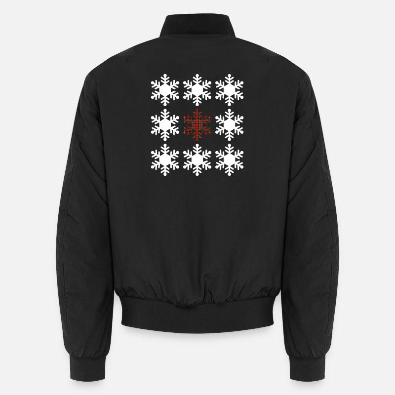 Flocon de neige en tartan Bomber unisexe