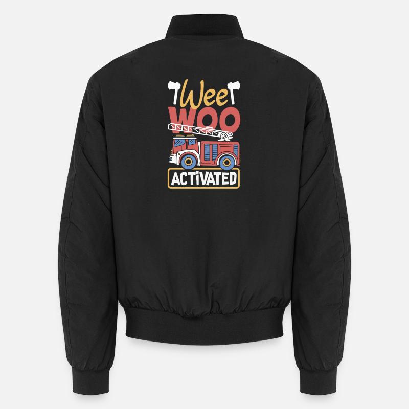 Wee Woo Squad Fire Tiny Firefighter Unisex Bomber Jacket