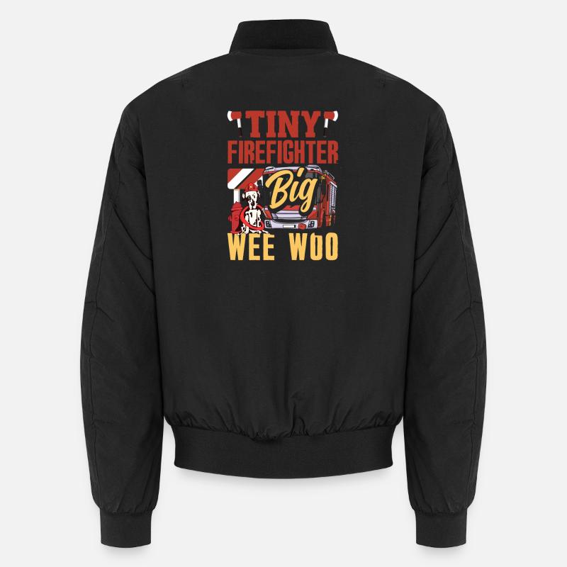 Wee Woo Squad Fire Tiny Firefighter Unisex Bomber Jacket