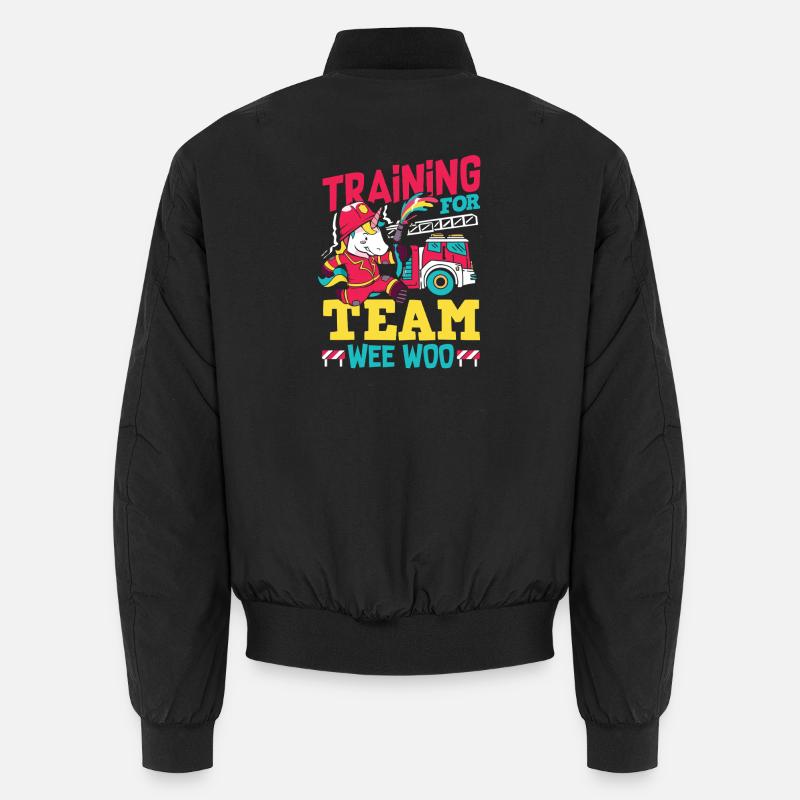 Wee Woo Squad Fire Tiny Firefighter Unisex Bomber Jacket