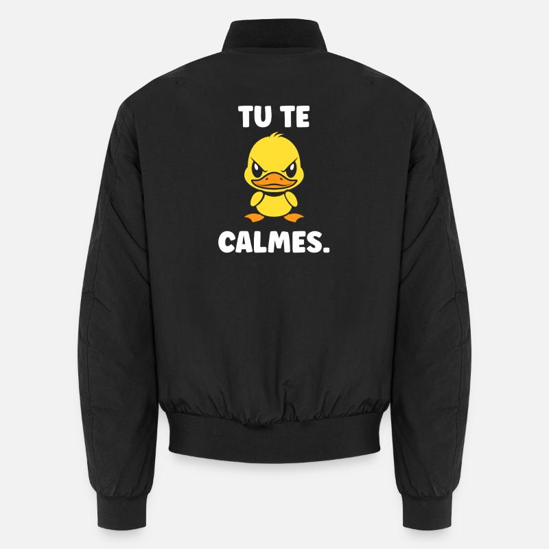 Canard Jaune: Tu te calmes Bomber unisexe