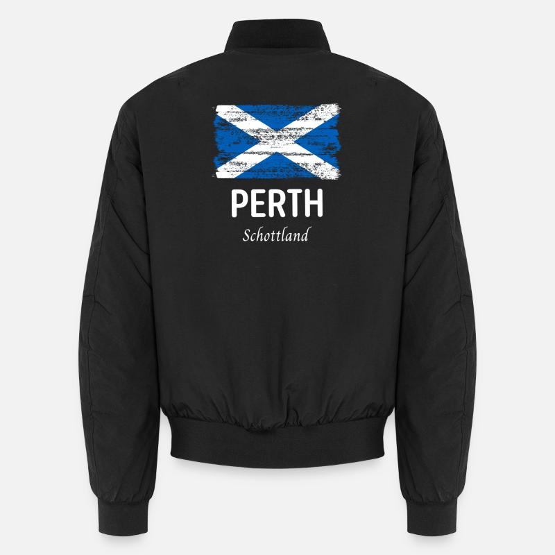 Perth - Unisex Bomber Jacket - black