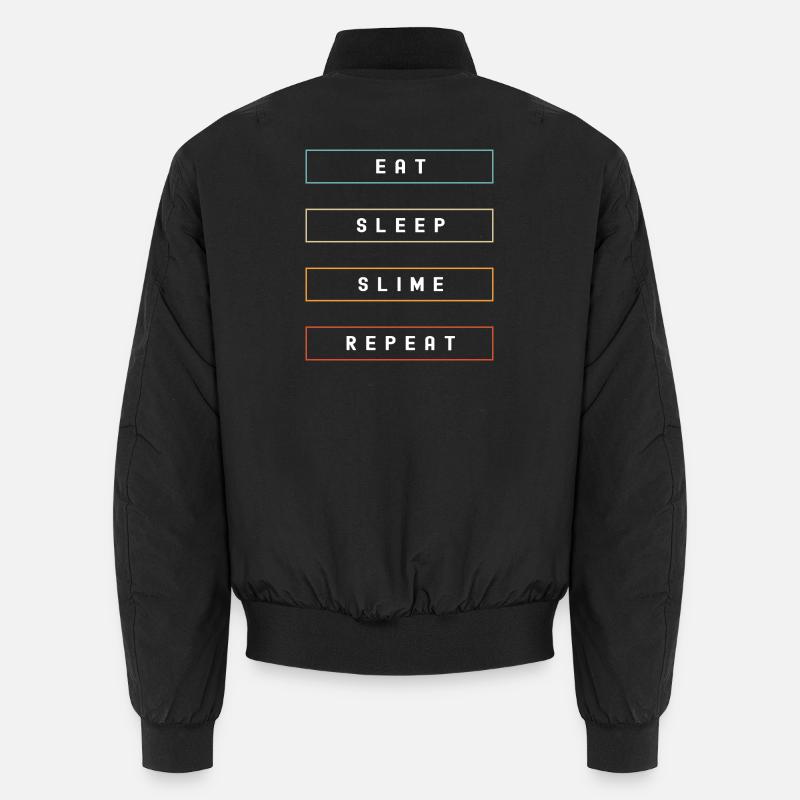 Slime Schleim Schleimig - Unisex Bomberjacke - Schwarz