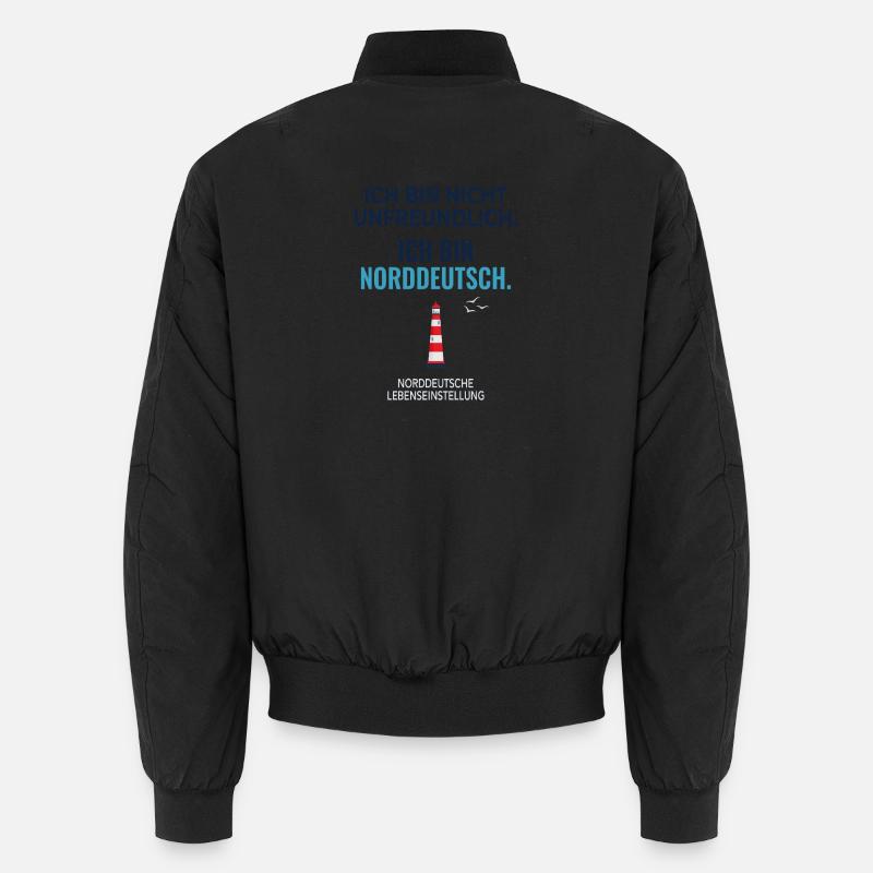 Not unfriendly – only North German - Unisex Bomber Jacket - black