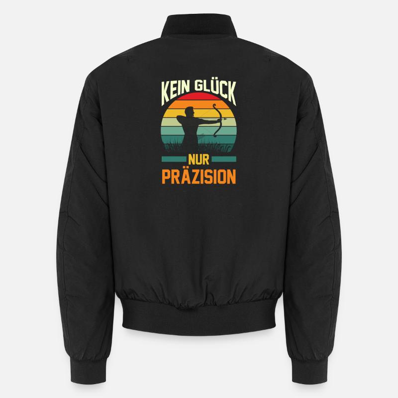 Bogenschütze Bogensport Bogenschießen - Unisex Bomberjacke - Schwarz