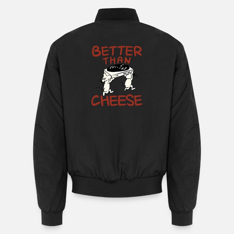 funny mice - Unisex Bomber Jacket - black