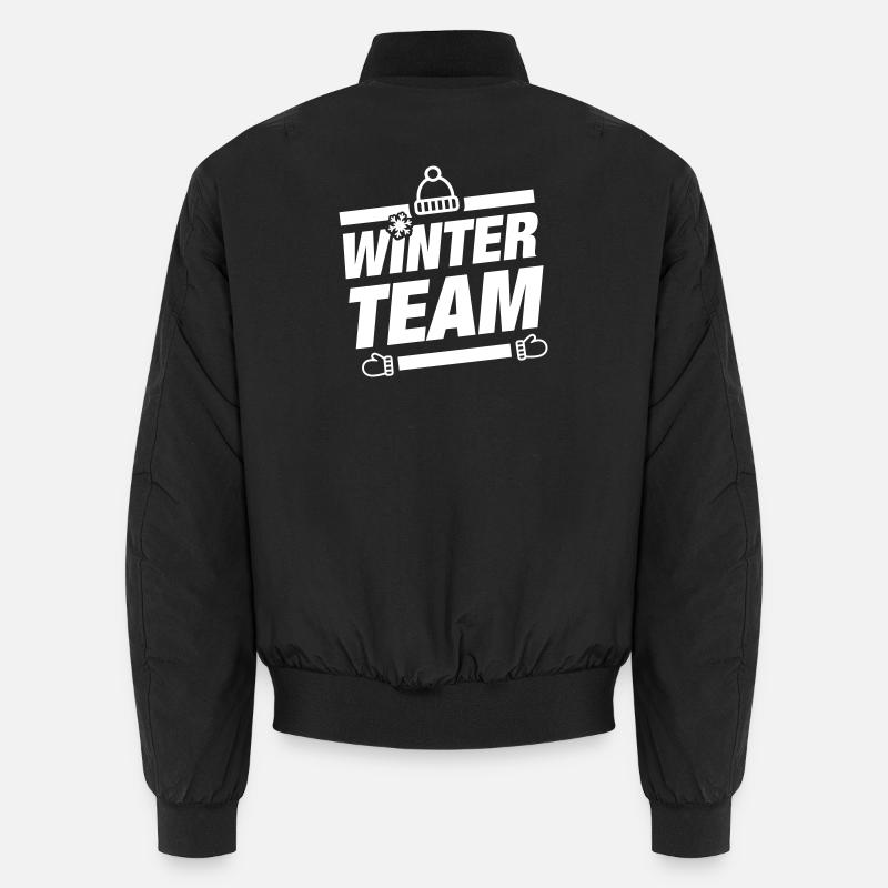Winter Team Wintery - Unisex Bomber Jacket - black