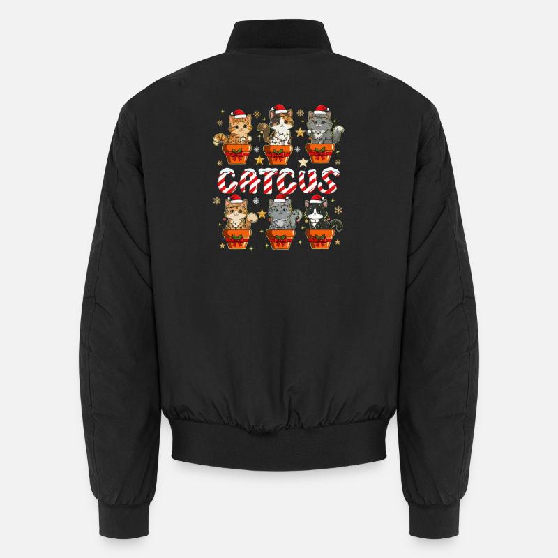 Katzen im GeschenkTopf Weihnachtszauber Unisex Bomberjacke