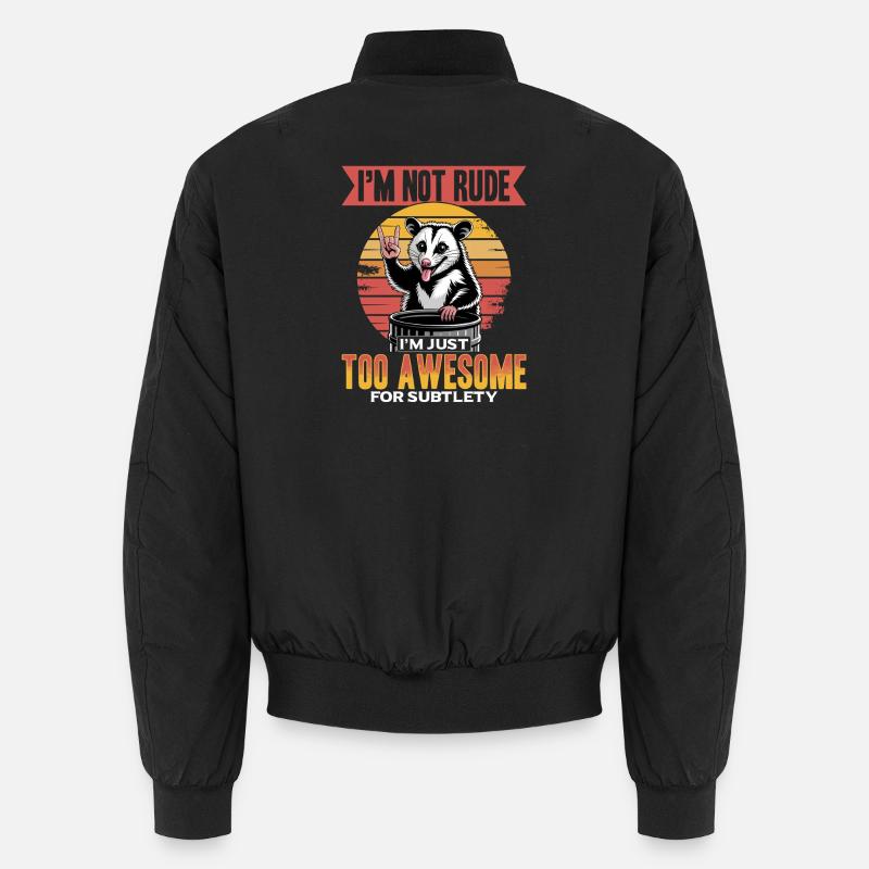 Funny Opossum Unisex Bomberjacke