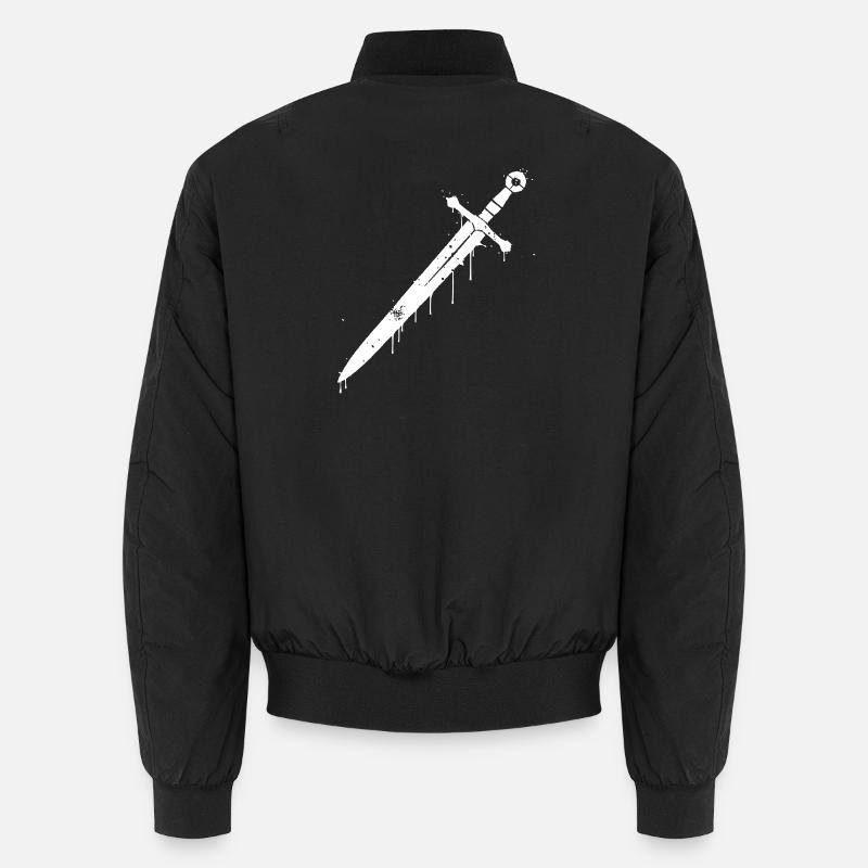 Knight Sword Graffiti Middle Ages Unisex Bomber Jacket