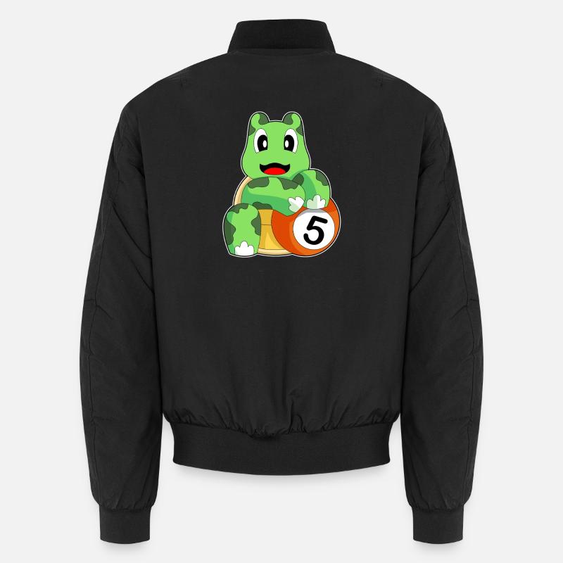 Schildkröte Billiard Objektkugel Sport Unisex Bomberjacke