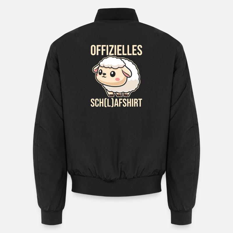 Official Sleep Shirt Sleeping Sheep Unisex Bomber Jacket