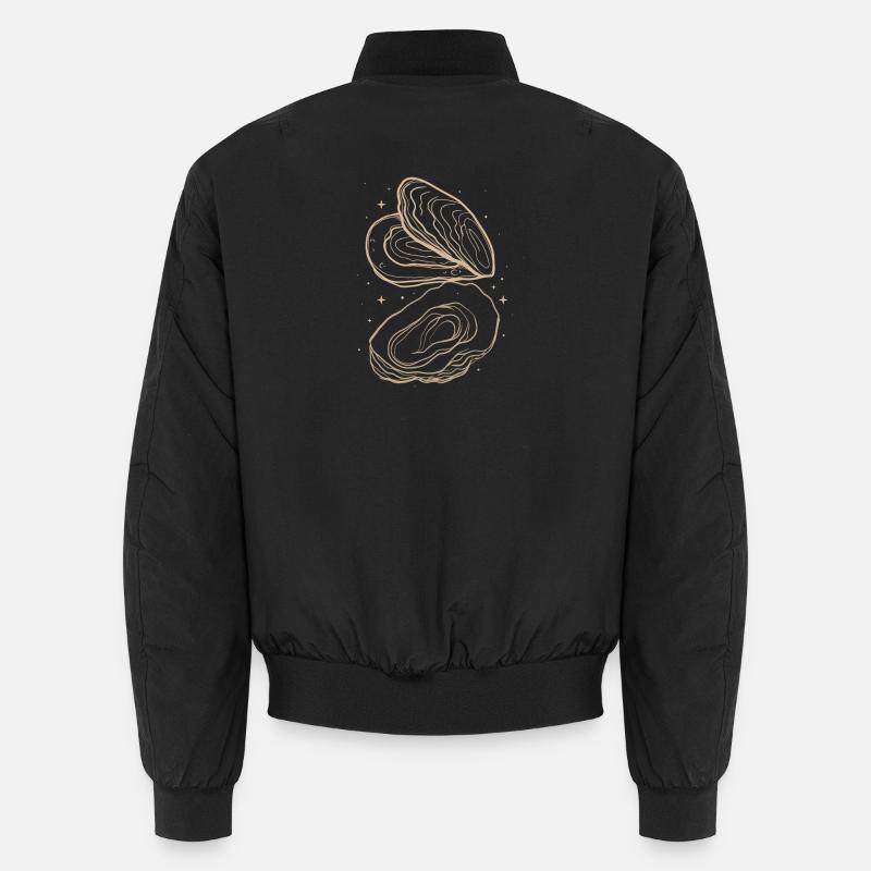 Oysters - Unisex Bomber Jacket - black