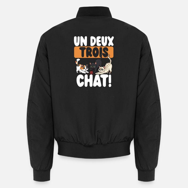 One, two, three cats, cute cats, Unisex Bomber Jacket