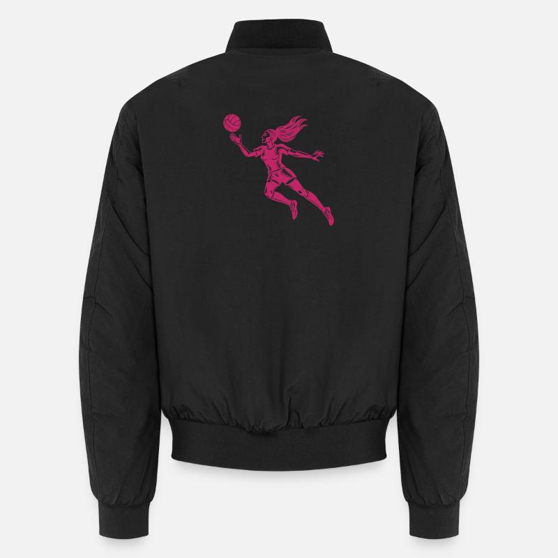 Volleyball player - Unisex Bomber Jacket - black