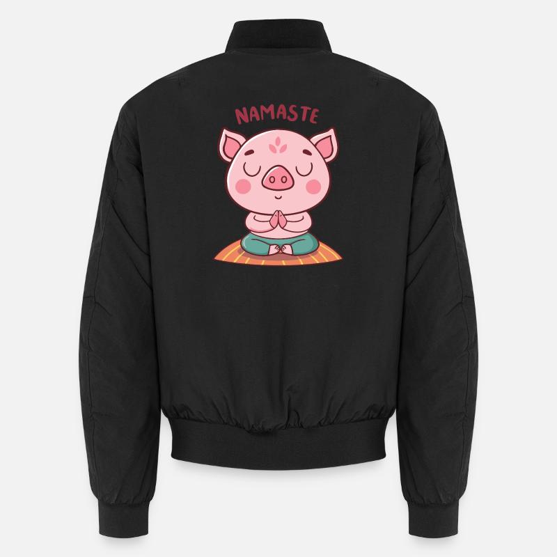 Cochon Zen Namaste Bomber unisexe