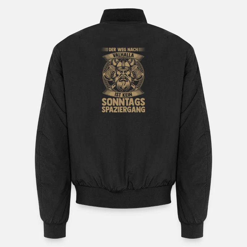 Mittelalter Schildwall Mittelaltermarkt Wikinger - Unisex Bomberjacke - Schwarz