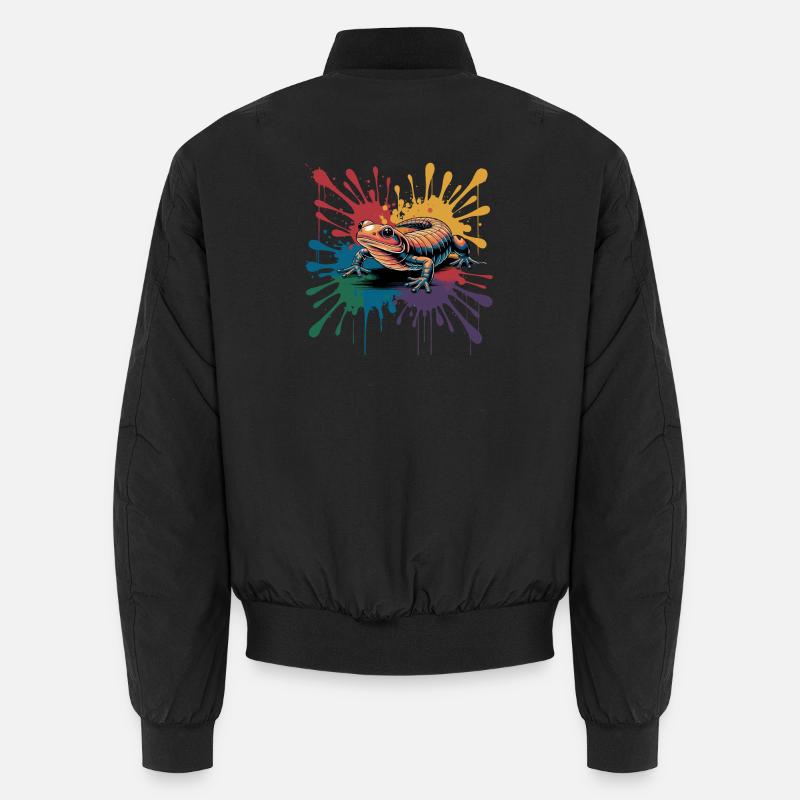 Salamandre colorée avec une touche de couleur pour Bomber unisexe