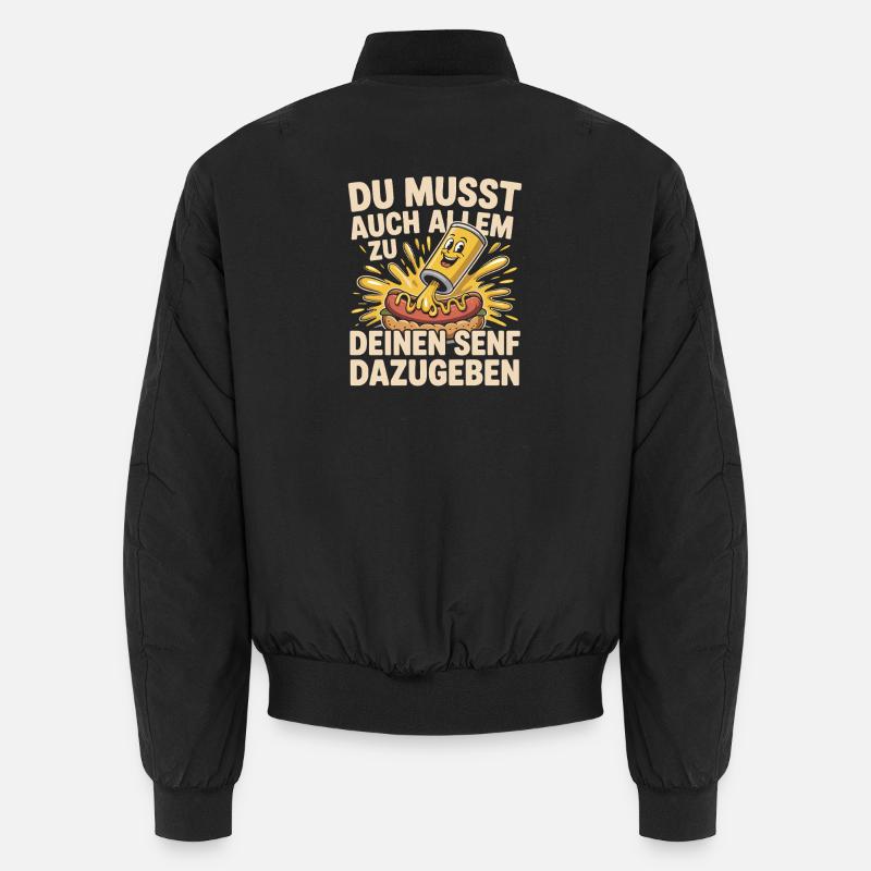 You also have to add everything to your mustard Unisex Bomber Jacket