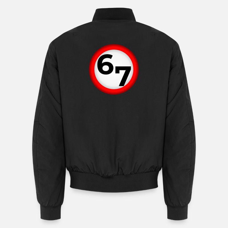 Six sept 67 Panneau de la prohibition Bomber unisexe
