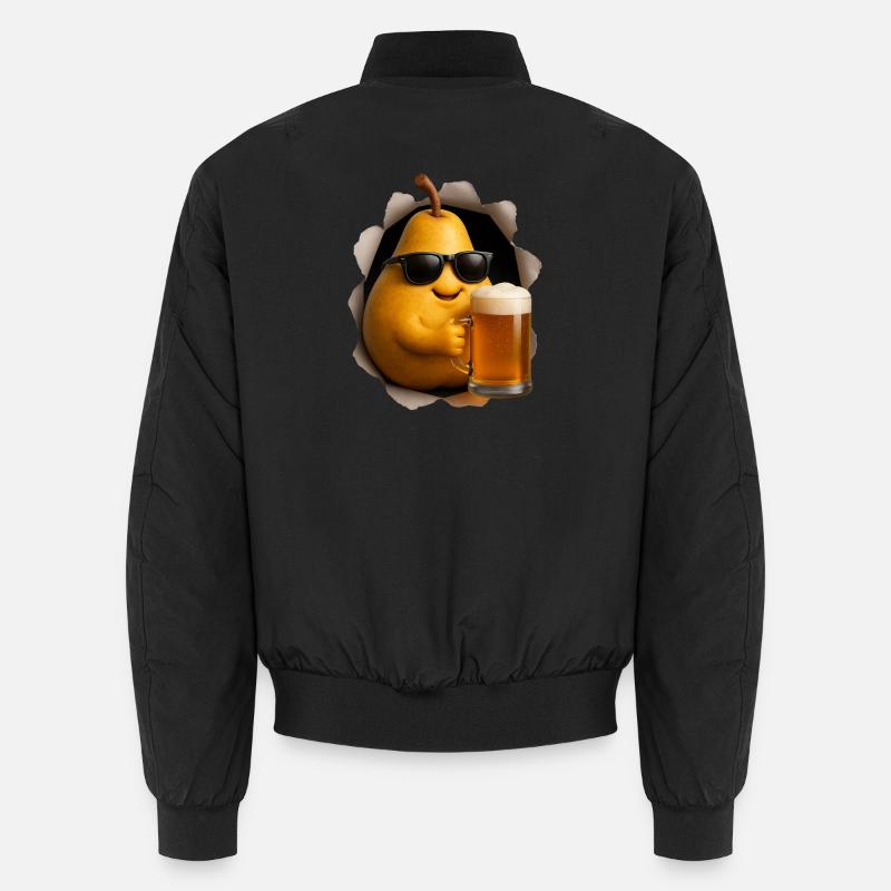 Birne Bier Unisex Bomberjacke