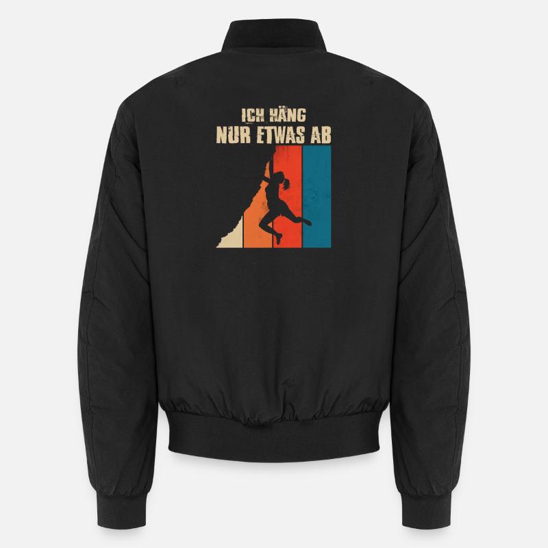 Bouldern Geschenke Klettern Kletterer Boulderer Unisex Bomberjacke