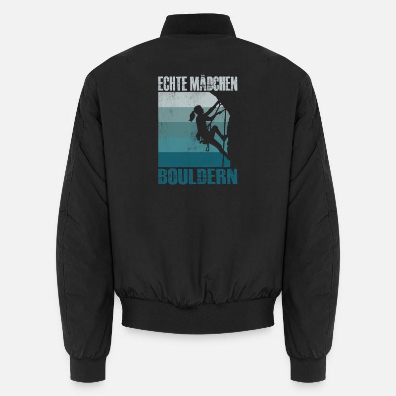 Bouldern Geschenke Klettern Kletterer Boulderer Unisex Bomberjacke