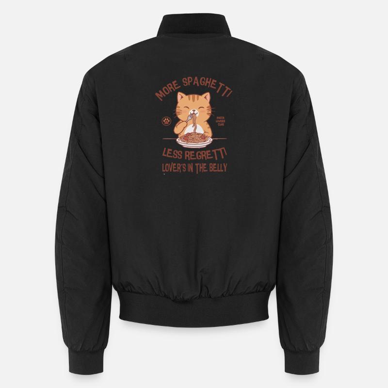 More spaghetti, less regetti Unisex Bomber Jacket