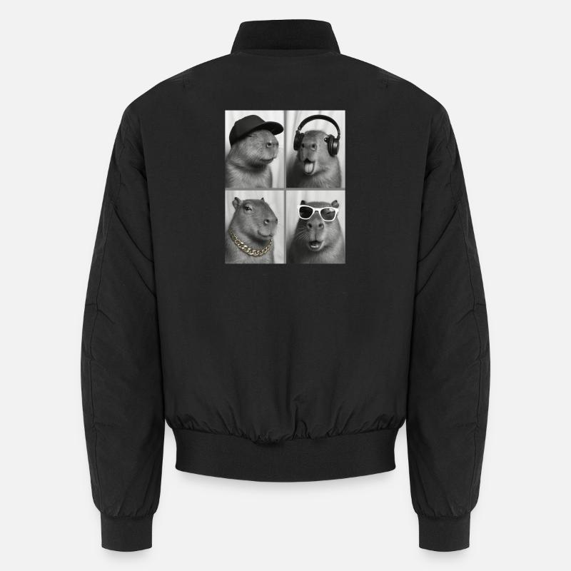 Capybara - Unisex Bomberjacke - Schwarz
