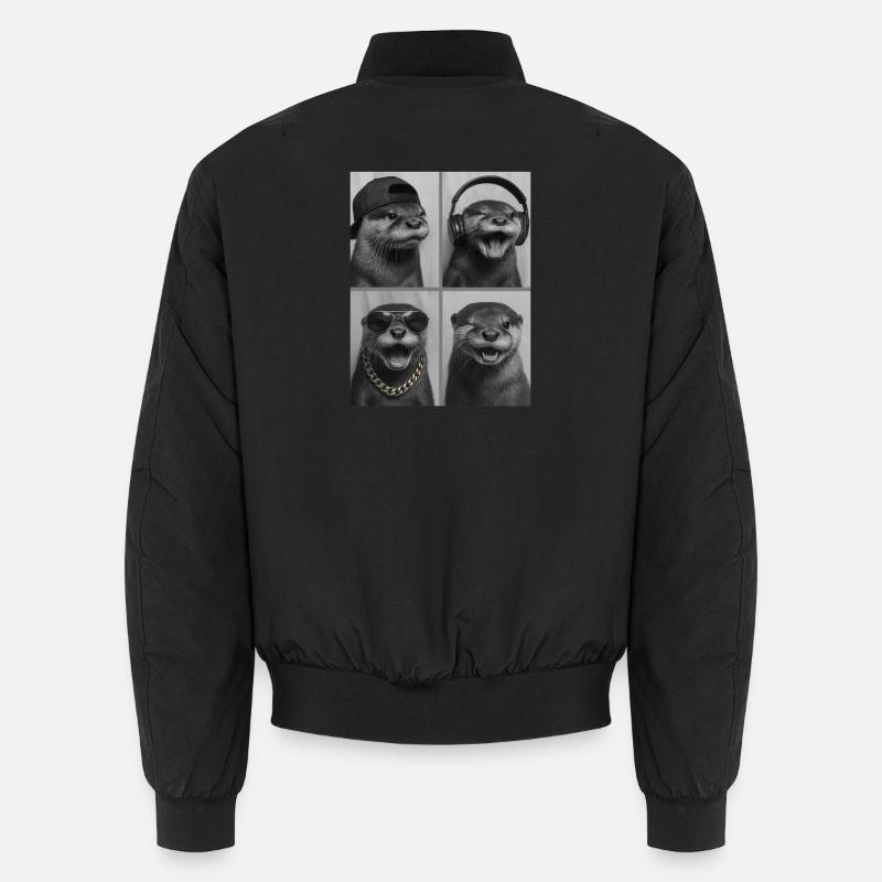 Otter - Unisex Bomber Jacket - black