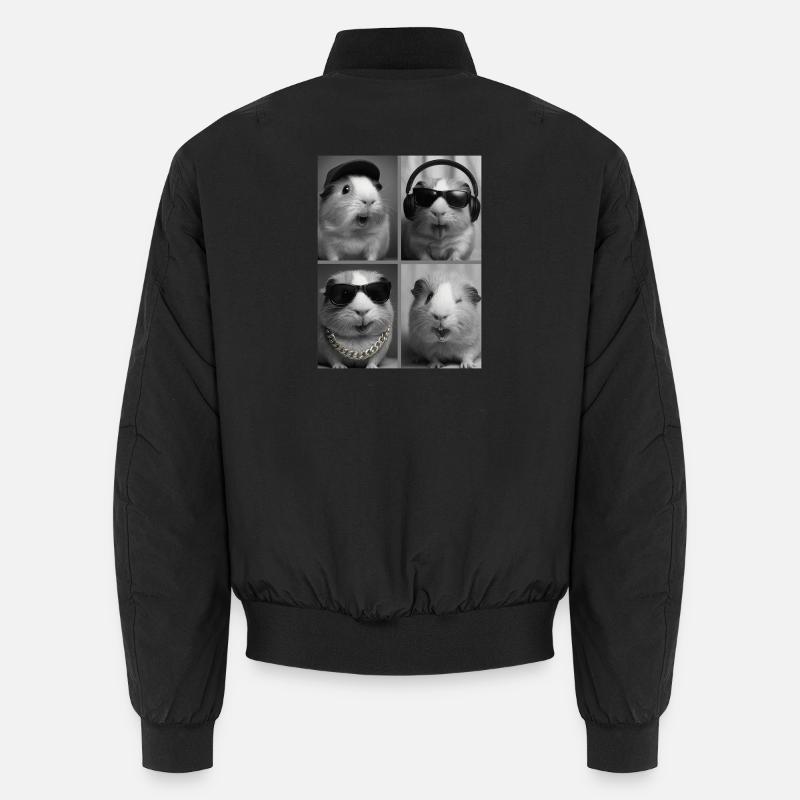guinea pig - Unisex Bomber Jacket - black