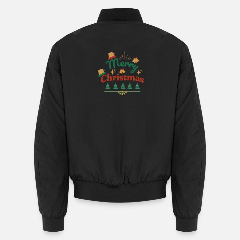 Joyeux Noël imprimé rétro Bomber unisexe