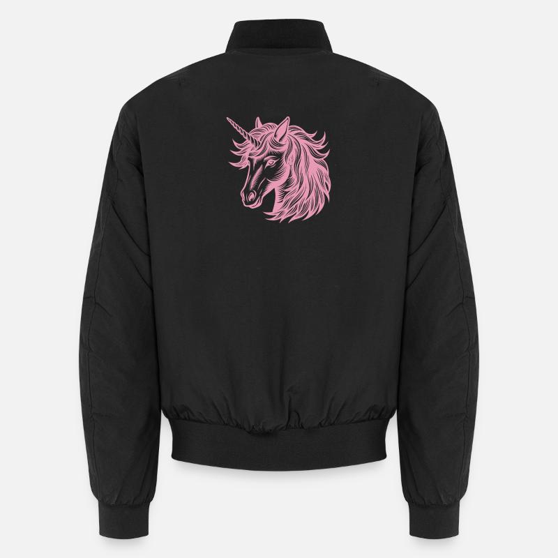 Unicorn head Unisex Bomber Jacket