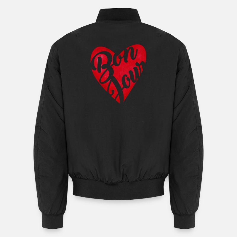 Hallo Rotes Herz – Hallo-Geschenk Unisex Bomberjacke