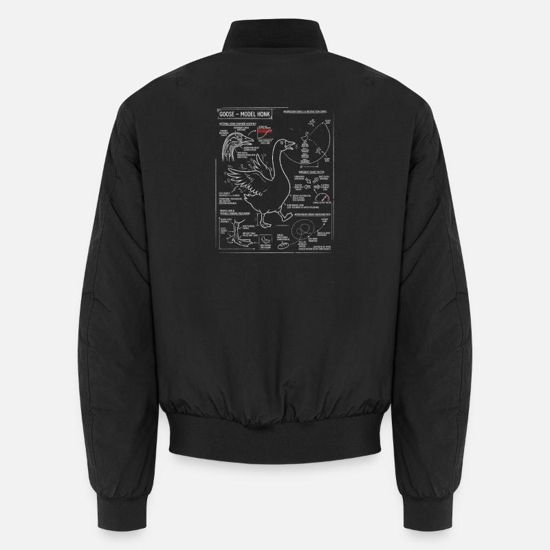 Plan des oies : Modèle de klaxon Bomber unisexe