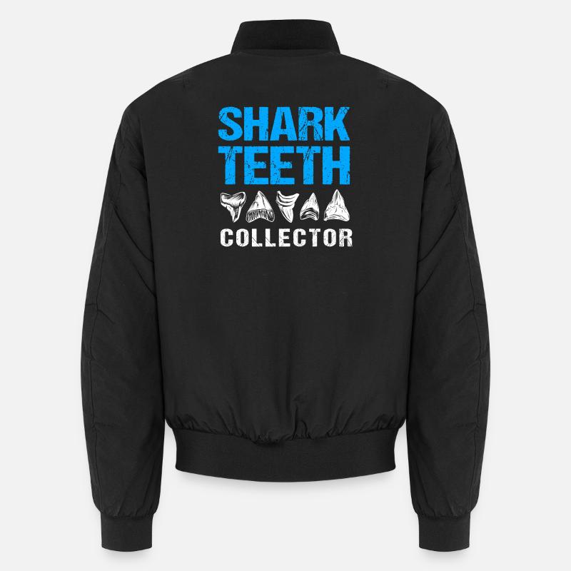 Sharks Shark Tooth Teeth Shark Teeth Unisex Bomber Jacket