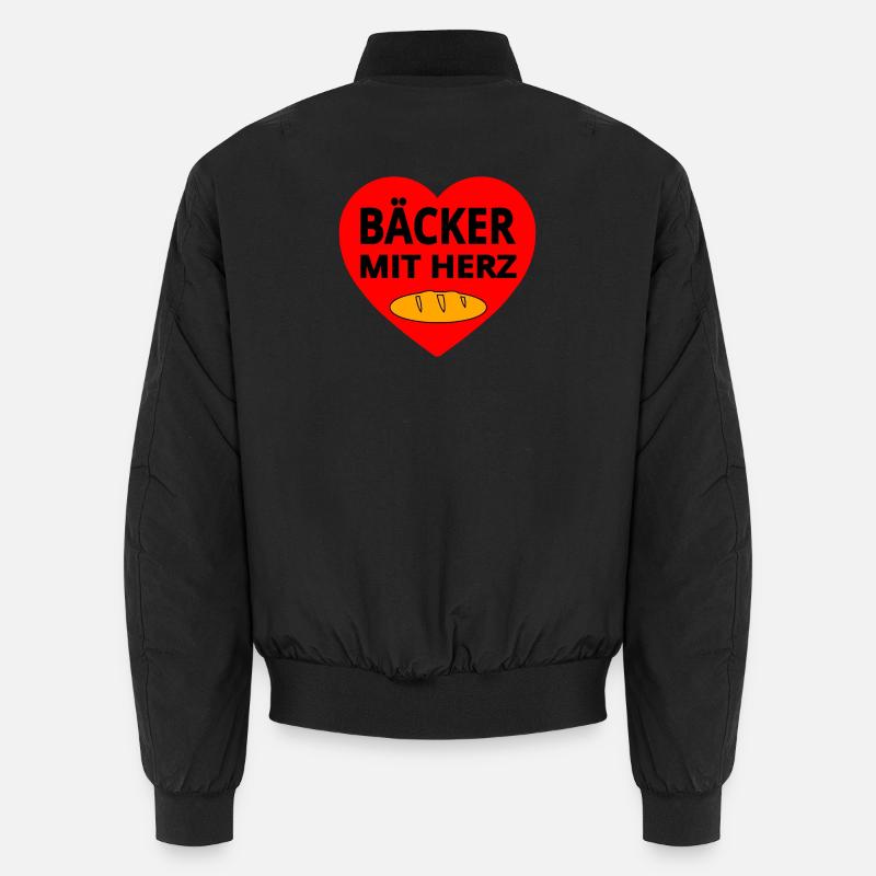 Bäcker - Unisex Bomberjacke - Schwarz