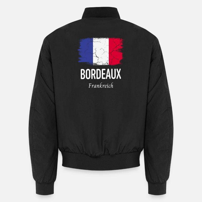 Bordeaux - Unisex Bomberjacke - Schwarz