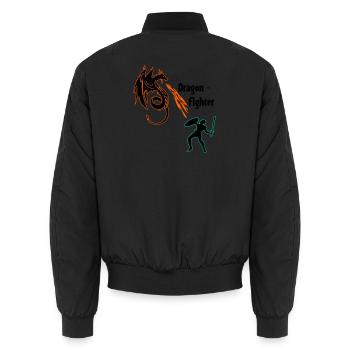 Dragon Fighter - Bomber unisexe - noir - Dos - AI Model Male 185 light (185cm)