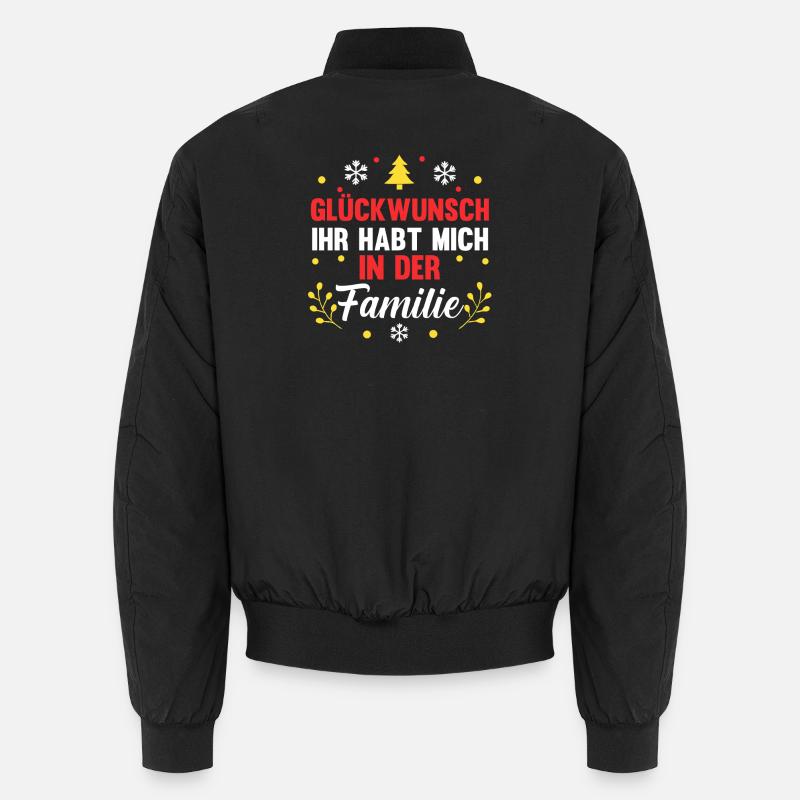 Noël du Père Noël - Bomber unisexe - noir