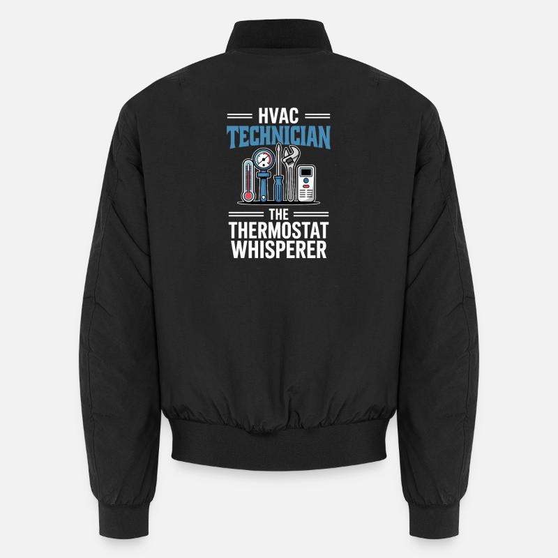 Thermostat Whisperer HVAC Technician Gift Unisex Bomber Jacket