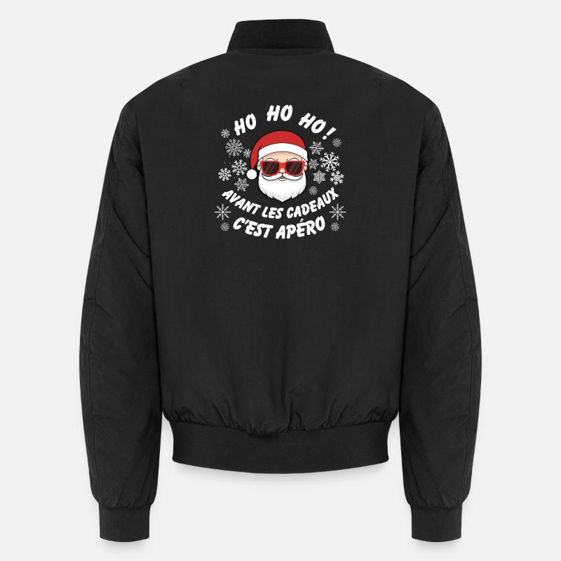 Weihnachts-Aperitif-Weihnachtsmann-Spaß Unisex Bomberjacke
