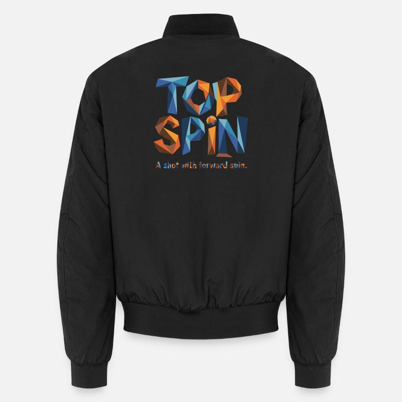 Tennis Top Spin – Conception de puissance pour de vrais fans Bomber unisexe