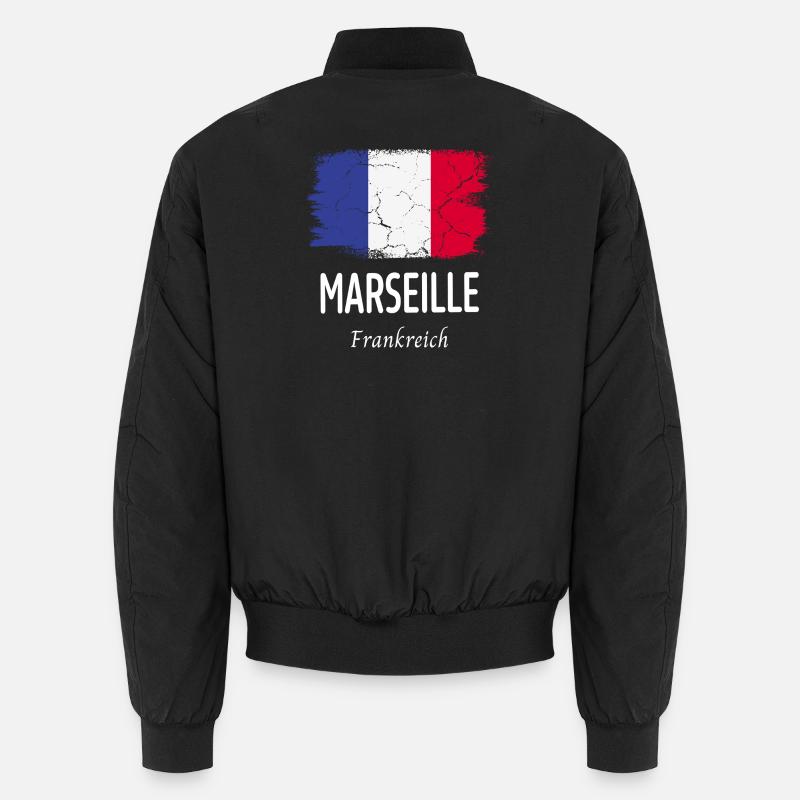 Marseille - Bomber unisexe - noir