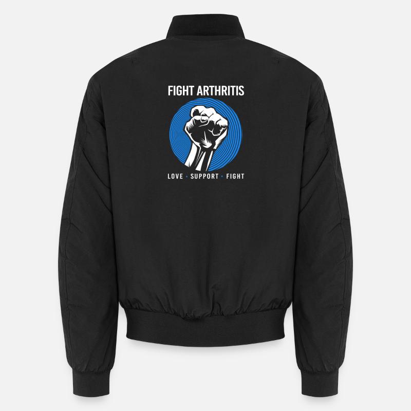Rheuma Arthritis - Unisex Bomberjacke - Schwarz