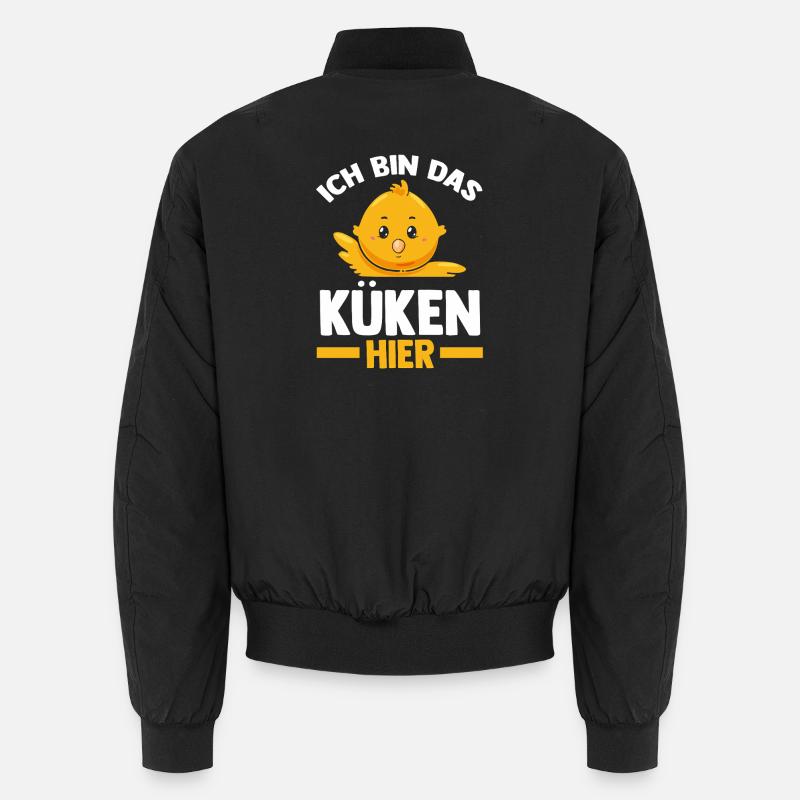 Chickens Farmer Farmer Farm Chicks - Unisex Bomber Jacket - black