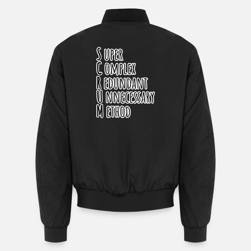 Scrum Master Daily Team Backlog Refinement! Agile! Unisex Bomber Jacket