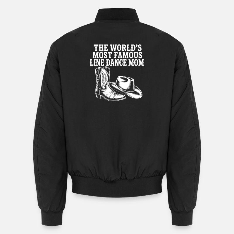 Weltberühmte Line-Dance-Mama Western - Unisex Bomberjacke - Schwarz